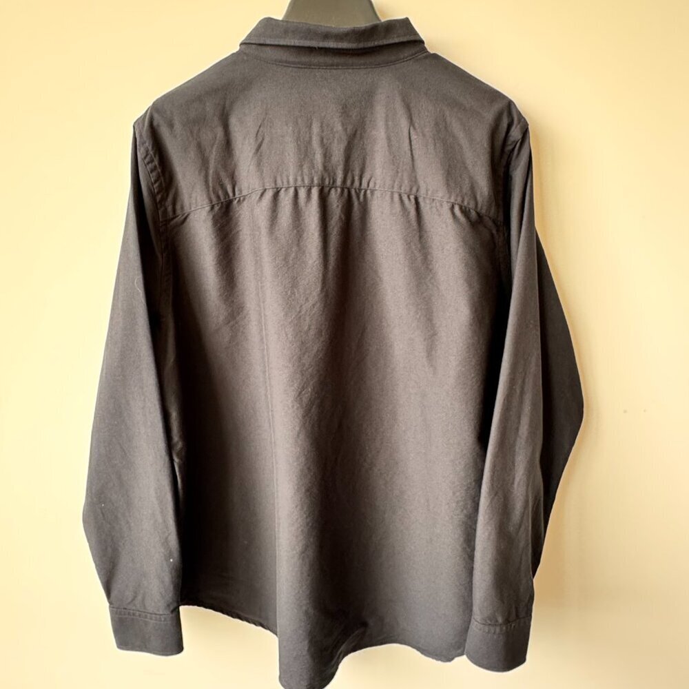 Son of a Tailor Organic Cotton Long Sleeve Dress Shirt Black - Picture 4 of 8